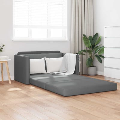 vidaXL - Slaapbank - Donkergrijs - 124 - x - 71 - x - 78 - cm - Stof