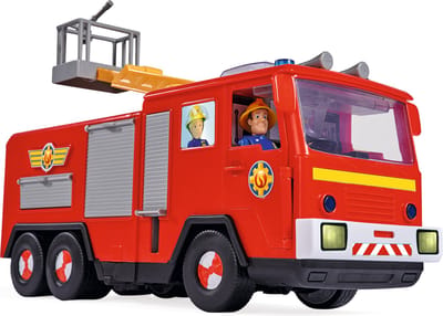 Simba - Brandweerman Sam - Jupiter Series Pro - Brandweerwagen - Speelgoedvoertuig