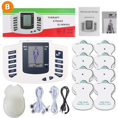 Digitale EMS Elektrische Spierstimulator Volledig Lichaam TENS 8 Modi Fysiotherapie Afslankende Massager Puls Meridiaan Therapie Instrument