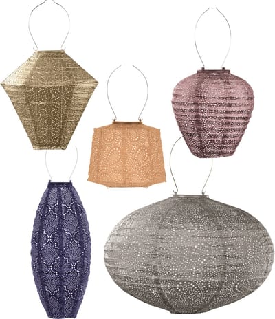 Lumiz Tuinlamp op zonne energie - Solar Lampion - Bora Bora Set - 5 stuks