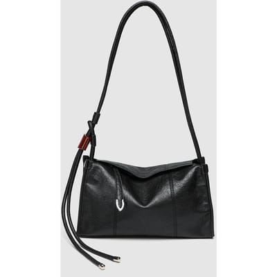Niche Design Stijlvolle Eenvoudige Commuter Dames Tas Geplooide Oksel Schoudertas Crossbody Tas black