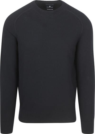 State Of Art Trui Structure Navy - Maat L - Heren - Pullovers