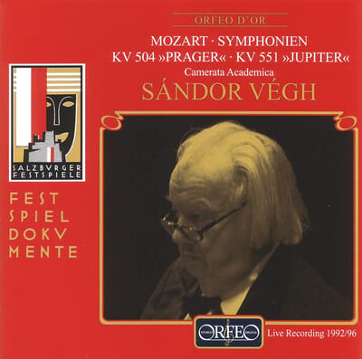 Camerata Academica Salzburg, Sándor Végh - Mozart: Symphonien KV 504 "Prager" KV 551 "Jupiter" (CD)