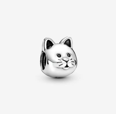Fler® | 925 Sterling Zilver Bedel | Kat bedel | 925 Sterling Zilver | Zirkonia | Past op populaire bedel armbanden (standaard-3mm) | armbandbedel | Cat | Bedels Charms Beads