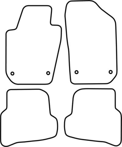 Automatten | Mattenset Seat Ibiza - 2008 - 2016