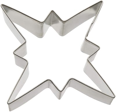 Zenker Star Patisserie koekjesvorm, kerstkoekjesvorm voor koekjes, koekjesvorm voor biscuits en fondant, hoogwaardige koekjesvorm, Kitchen Aid gemaakt van blik, kleur: zilver