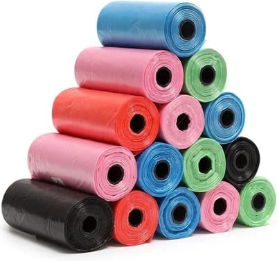 Borvat® Hondenpoepzakjes - Biologisch afbreekbaar - 10 rollen - 160 stuks - Mix kleuren