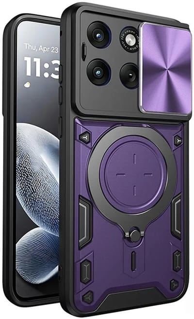 Hoesje geschikt voor Motorola Edge 70 Fusion - Techsuit CamGuard Pro Back Cover - Paars
