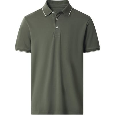 ESMARA MEN Piqué heren polo (Groen, S)