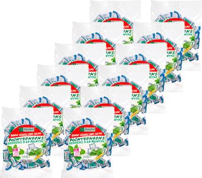 Damhert | Zonder Suikers | Muntbonbons | 12 stuks | 12 x 100 g