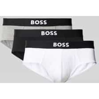 Slip met elastische band met logo in een set van 3 stuks, model 'ONE'
