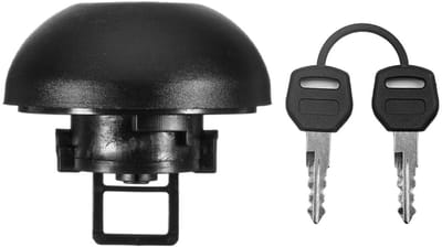 Dailygoody - Brandstofdop motorfietsen - Benzine-dieselslotafdekking - Zwart - Tankdop met sleutels - Veilig en betrouwbaar - Geschikt voor motorfiets