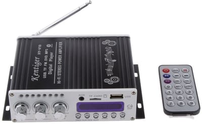 DailySupplies® Audioversterker – Stereo Versterker Met Bluetooth – Audio Amplifier Met Karaoke Portals – Led Display - Veelzijdig