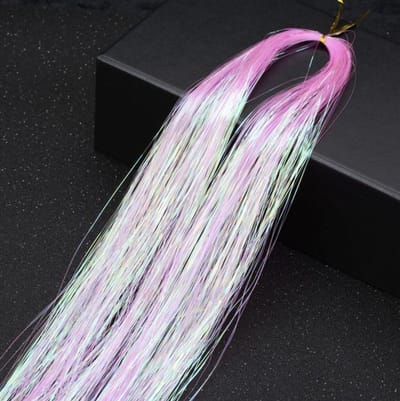 Hiden - Glitter Haar Extension - Feest accessoire - Haarstyling - Haar accessoires - Cosplay - Roze