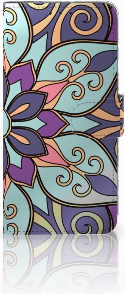 Motorola Moto G7 Power Hoesje Purple Flower