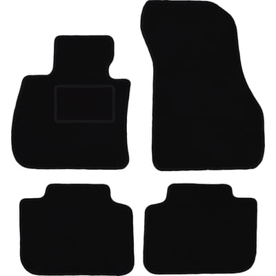 Zwarte velours vloermatten voor: BMW X1 F48 SUV (2015-2019)