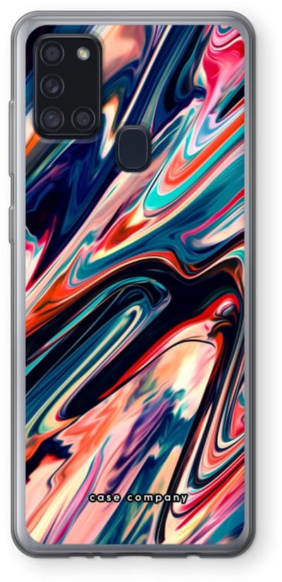 Case Company® - Hoesje geschikt voor Samsung Galaxy A21s hoesje - Quantum Being - Soft Cover Telefoonhoesje - Bescherming aan alle Kanten en Schermrand