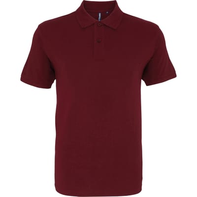 Asquith & Fox Menselijk organisch Klassiek Fit Poloshirt (Bourgondië)