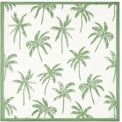 Zomersjaals met plantenmotief, casual, polyester, vakantie-/strandaccessoires