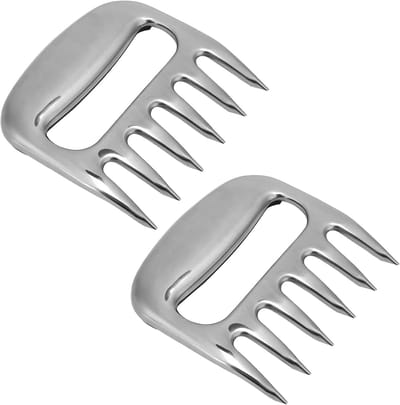 2 Stuks Vleesklauwen - Vlees Snijvork voor Grillen, Barbecue en Roosteren - Ideaal voor Vleesbereiding en Koken