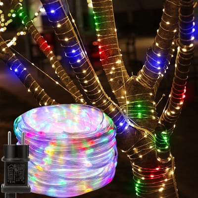 MUPOO Lichtsnoer Binnen en Buiten - 200 LED -20 meter - Met Stekker - Veelkleurig - 8 modi - Geheugenfunctie - Lichtslinger - Kerstverlichting- Fairy Lights - IP67 Waterdicht - Decoratie voor kerst - Tuinverlichting