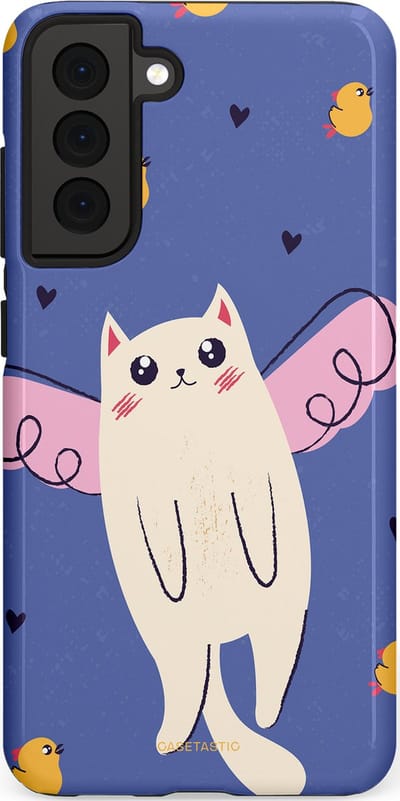 Casetastic Hoesje Geschikt voor Samsung S21 FE - Stijlvolle Beschermende Duo-layer Case - Kuikendief