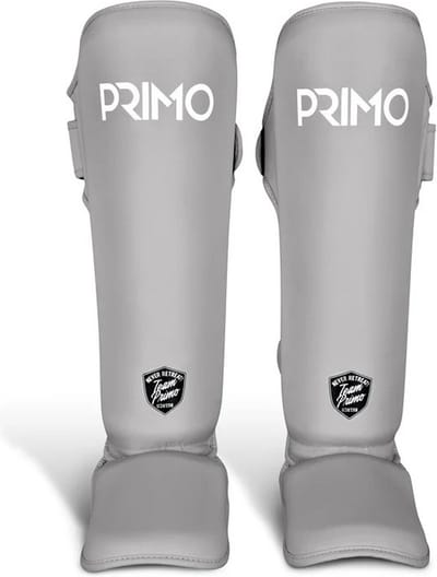 Primo Classic Muay Thai Scheenbeschermer - Grey - lichtgrijs - Maat S