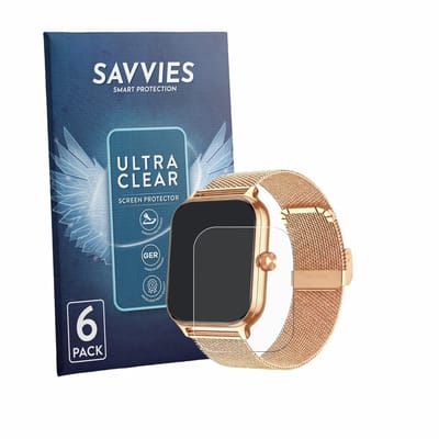 Savvies - Screenprotector voor LODIMEKE P133 1.96" - Folie Beschermfolie transparant 6 Stuks