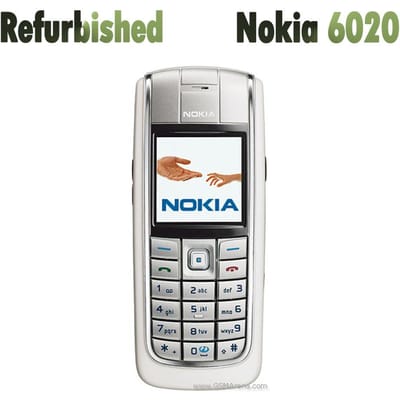 Gerenoveerde Nokia Ontgrendeld Originele Nokia 6020 Mobiele Telefoon Met 1 SIM 1 Battery 1 Charger zwart