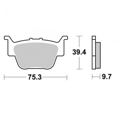 Plaquette de frein Vesrah pour quad Honda 650 TRX FA 2003 à 2005 AR VD171JL Neuf