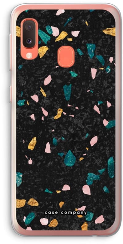 Case Company® - Hoesje geschikt voor Samsung Galaxy A20e hoesje - Terrazzo N°10 - Soft Cover Telefoonhoesje - Bescherming aan alle Kanten en Schermrand