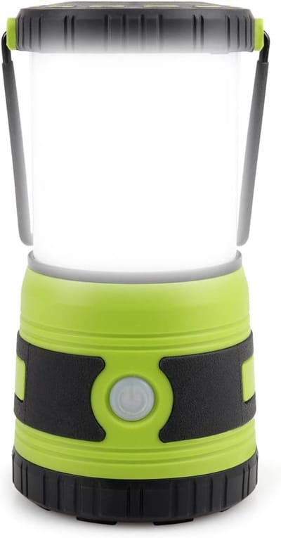LED Campinglantaarn - Campinglamp - 1500 Lumen - Superhelder - Dimbaar - 4 Lichtmodi - Noodlamp op Batterijen - Tentverlichting - Zaklamp voor Outdoor, Nachtwandelingen & Kamperen - Waterbestendig - Groen - Voor Stroomuitval & Noodgevallen