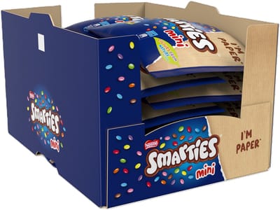 Smarties Mini doosjes met Melkchocolade Smarties - 12 zakken x 259g