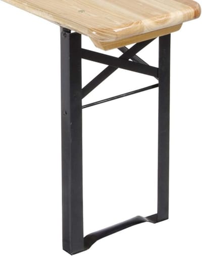 Bankpoten Reserve Set - Bank Onderstel - Bank Reparatie - Robuust Gelakt IJzer - 43 x 23 cm - Donkergrijs Zwart