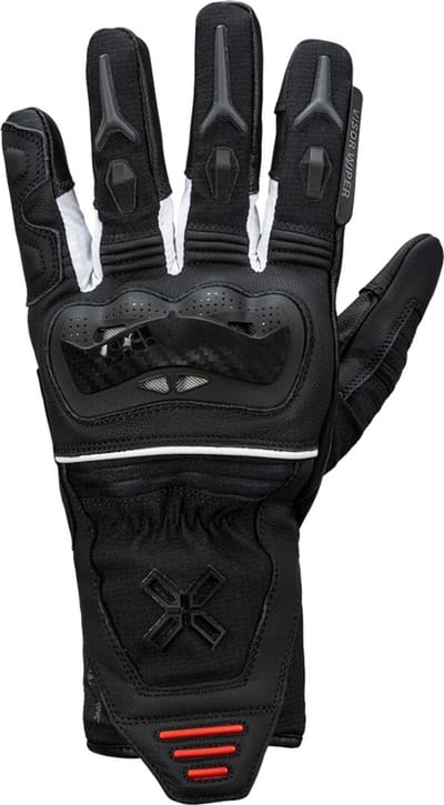 IXS Rapid-STX 1.0 Waterdichte Dames Zwart Wit Rood Handschoenen - Handschoen