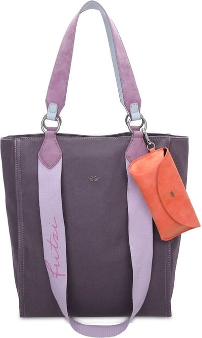 Fritzi aus Preußen Schoudertas Handtas Canvas Izzy02 Tote Plumy Paars