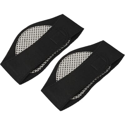 2 stuks Zelfverwarmende Nekwikkels Magnetische Therapie Nekbraces Pijnverlichtend Zwarte Wikkels