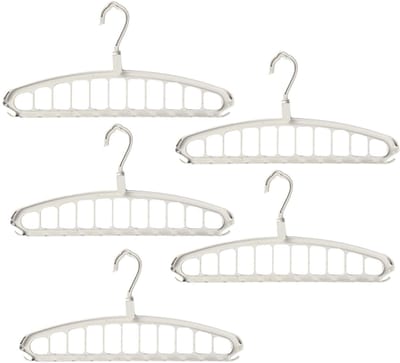 Dailygoods- Kleerhangers Ruimtebesparend - 5 Stuks - Waterbestendig - Vlekbestendig - Antislip - Stabiel Ontwerp - Niet-giftig Plastic - Kledinghangers