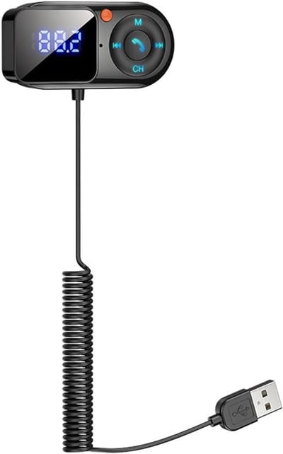 Draadloze FM Zender - Auto Mp3 Speler - Muziek Streamen - Dubbele Oplaadpoort - PD 18W - Zwart