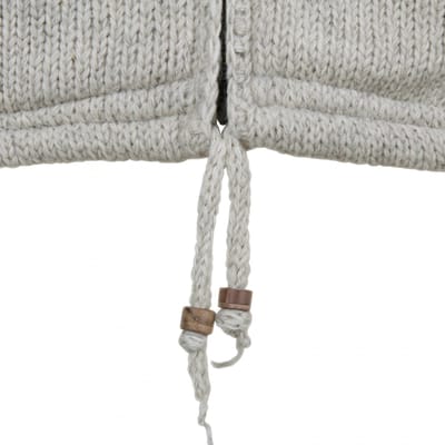 Gebreid Wollen Heren/Uni Vest van Schapenwol met Nylon Windstopper binnenvoering en afneembare capuchon - SHAKALOHA - M Breaker M