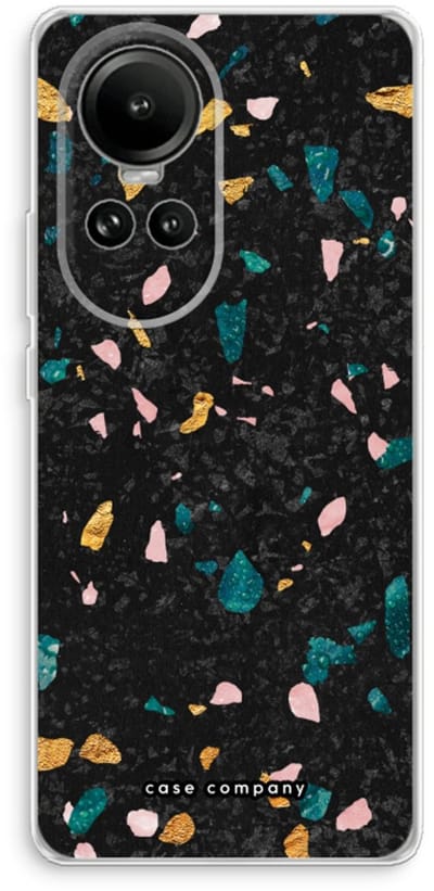 Case Company® - Hoesje geschikt voor Oppo Reno 10 hoesje - Terrazzo N°10 - Soft Cover Telefoonhoesje - Bescherming aan alle Kanten en Schermrand
