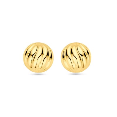Zilver Verguld (Geel) Oorknoppen 14,5 Mm 1 Micron 2103777