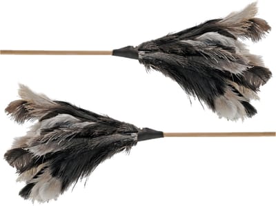 Sorex Plumeau - 2x stuks - struisvogelveren - 40 cm - afstoffen