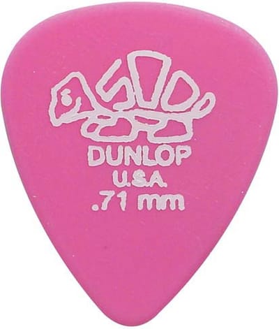 Dunlop 41 R 71 0.71 Mm Roze Plectra Voor Elektrische Gitaar Delrin 500 Technologie 72 Stuks