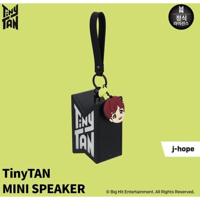 BTS (Bangtan-jongens) TinyTAN MINI Bluetooth SPEAKER Sleutelhanger Officieel, Origineel, Authentiek, army, idool Sleutelhanger, KPOP black