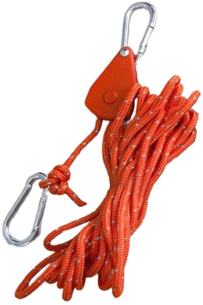 Ratelkabelspanner - Spanband - Lading Vastzetten - Aluminium Nylon - 400 cm Lengte - Zwart