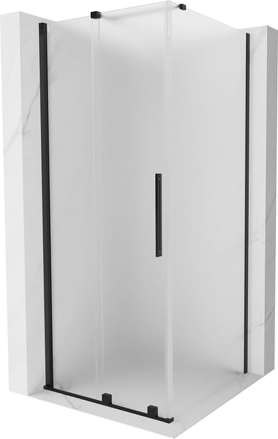 Mexen Velar schuifdouchecabine 90 x 90 , mat, zwart - 871-090-090-31-70