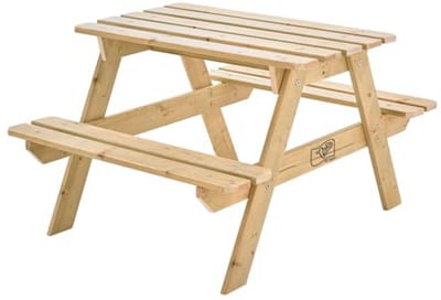 Picknicktafel voor Kinderen - FSC-houten Tafel en Banken 90 x 70 x 50 cm