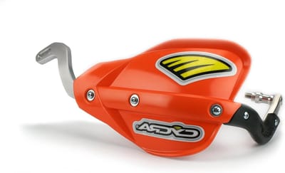 Motorfiets Handkappen - Stuurkappen Motor - Bescherming Stuur - CNC Gefreesd Aluminium - 35.56 cm - Oranje