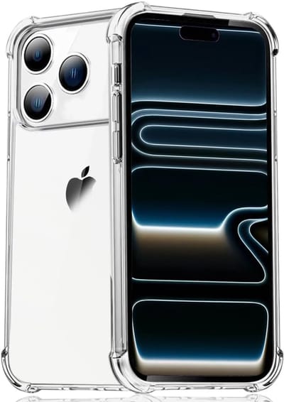 Shockproof Hoesje Transparant - Doorzichtig Siliconen Hardcase hoesje - geschikt voor iPhone 17 Pro Max - Transparant